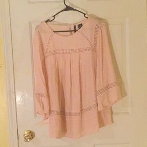 Pink chiffon blouse